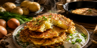 Картофельные пышки с яйцом: быстрый рецепт для сытного домашнего ужина